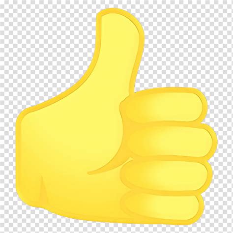 Ok Emoji Cartoon Thumb Signal Ok Gesture Emoticon Yellow Finger