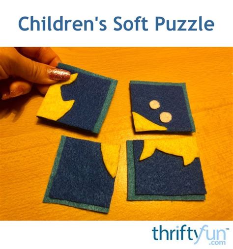 Making A Childs Soft Felt Puzzle Thriftyfun