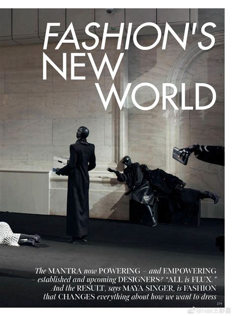 英国版《 Vogue 》9月刊 Fashions New World