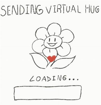Hug Virtual Sending Gifs Undertale Flowey Hugs