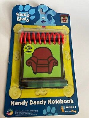 Blues Clues Thinking Chair Handy Dandy Notebook Crayon Steve Damage