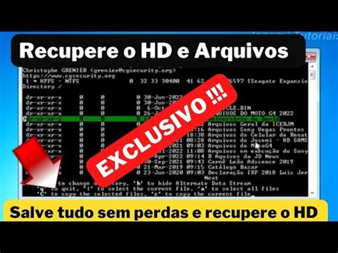 Como Recuperar Arquivos De HD Corrompido Sem Perdas E Danos YouTube