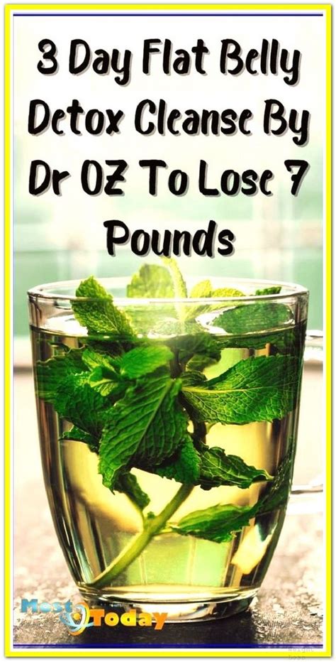 3 Day Flat Belly Detox Cleanse By Dr Oz To Lose 7 Pounds Weight Loss Plan