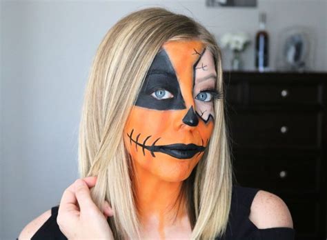 Cracked Pumpkin Makeup Halloween Tutorial Kindly Unspoken