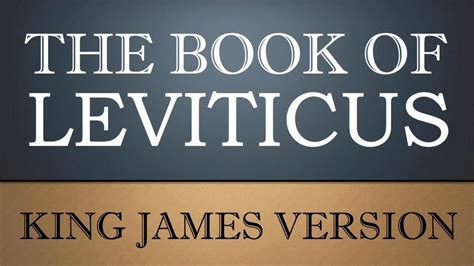 Book Of Leviticus Chapter 12 Kjv Audio Bible Youtube