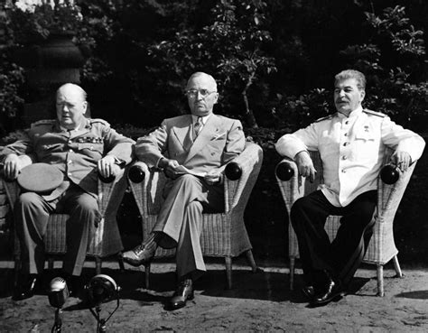 Conference conducted in potsdam, germany, between july 17 and august 2, 1945, between representatives of the u.s., uk and ussr. 80-G-700110: Potsdam Conference, July-August 1945