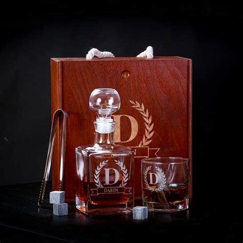 Whiskey Set Bourbon Decanter Set Ts For Men Fathers Day Etsy