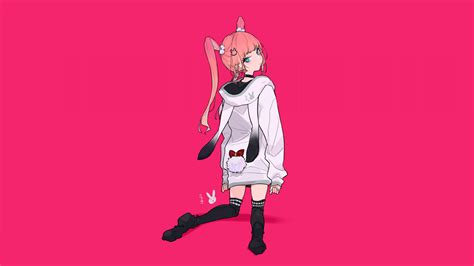 Wallpaper Anime Girls Original Characters Pink