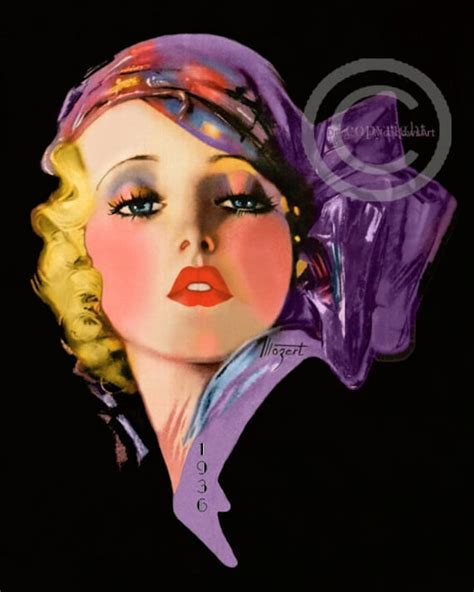 Art Deco Dream Girl Print Seductive Blond Beauty Free Download Nude Photo Gallery
