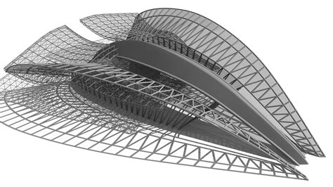 Parametric Shaded Station Structure 3d Cgtrader