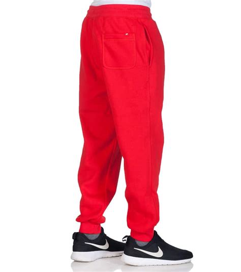 Nike Aw77 Fleece Cuff Logo Pant Red 647567600 Jimmy Jazz