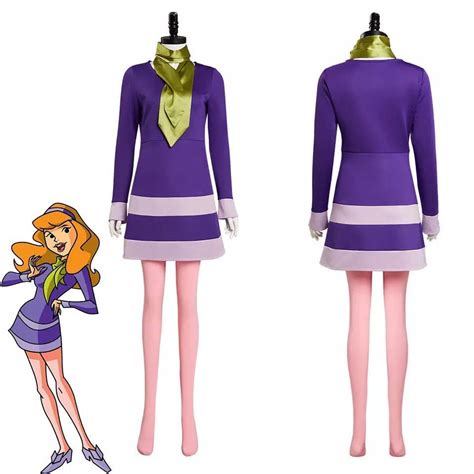 Scooby Doo Daphne Blake Cosplay Costume Dress Outfits Etsy