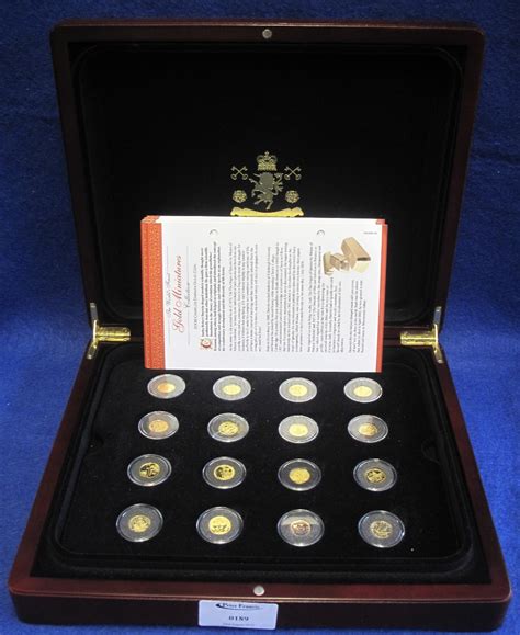 The Worlds Finest Gold Miniatures Coin Collection 24ct Gold Coins In