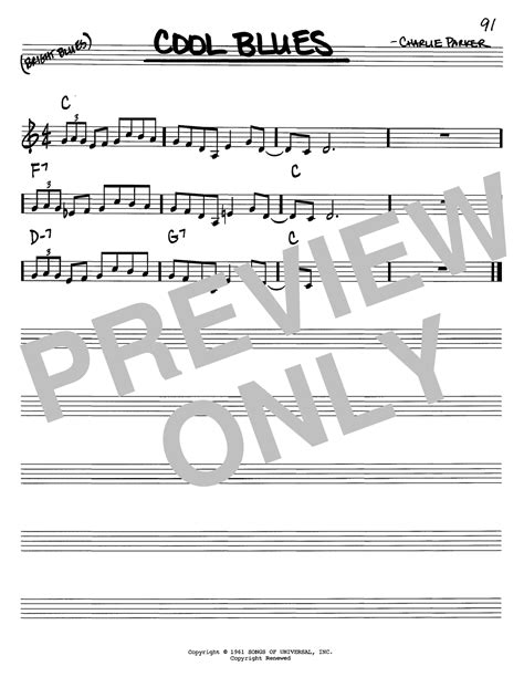 Cool Blues Sheet Music Direct