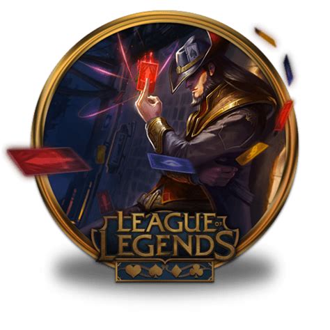 Twisted Fate Icon League Of Legends Gold Border Iconpack Fazie69