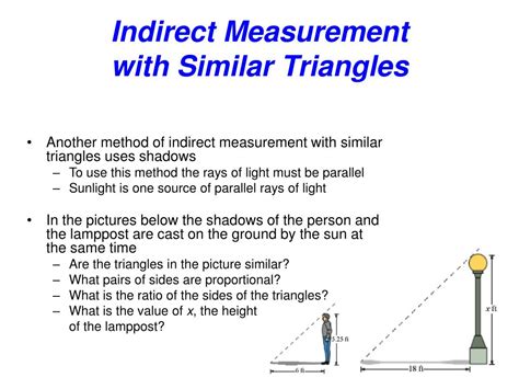 Worksheet On Similar Figures And Indirect Measurement With Multiple