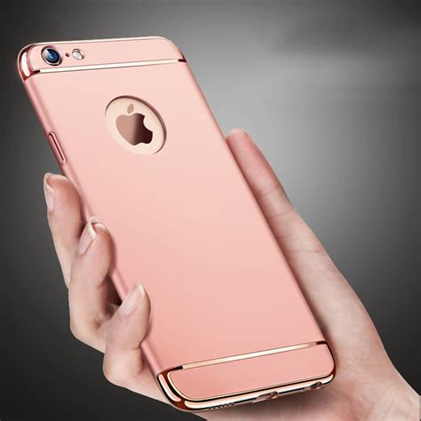 Luxury Ultra Thin Shockproof Armor Rose Gold Case For Apple Iphone 6 6s