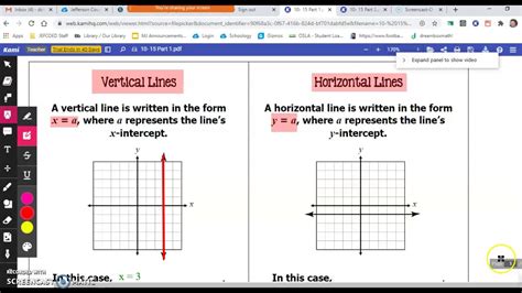 Vertical And Horizontal Lines 10 15 Youtube