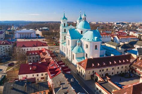 Grodno Belarus March 10 2022 A Fragment Of The Old City Near The