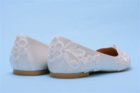 Bridal Ballet Flats Lace Bridal Shoes For Bride Bridal Flats Etsy