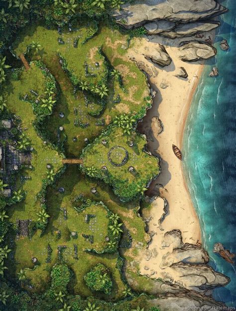 Beach X Tale Maps On Patreon Fantasy Map Dnd World Map Dungeon Maps