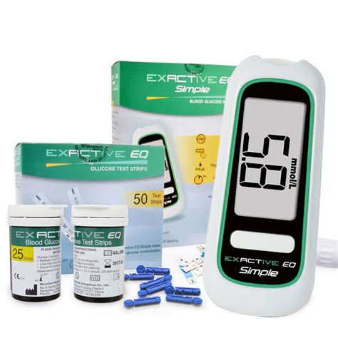 MICROTECH MEDICAL Exactive Vital Diabetics Test Glucometer Monitor 50