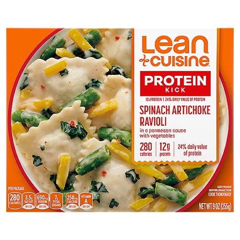 Lean Cuisine Protein Kick Spinach Artichoke Ravioli 9 Oz