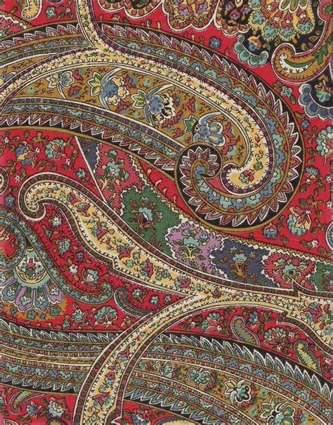 At fabricgateway.com find thousands of fabric categorized into thousands of categories. Vintage Paisley fabric sample in Reds on glazed cotton ...