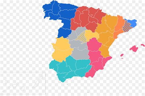 España Mapa Provincias De España Imagen Png Imagen Transparente