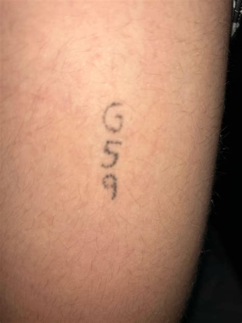 G59 tattoo I did when I was 14 : r/G59