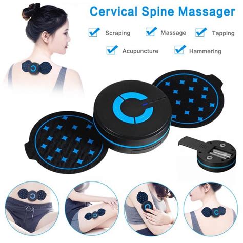 Portable Mini Electric Neck Massager Cervical Spine Massage Patch Vibration Muscle Relax