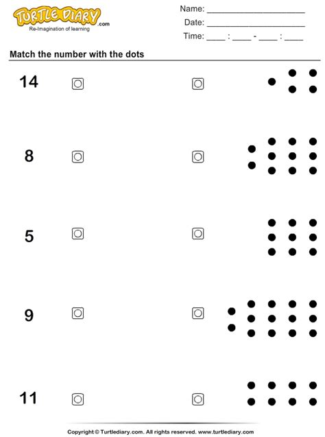 Comparing Numbers Count The Dots On The Domino Write The Number Color