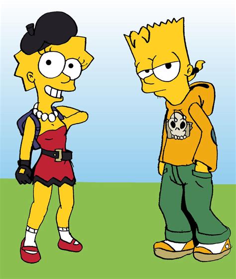 Lisa And Bart By Toongrowner On Deviantart