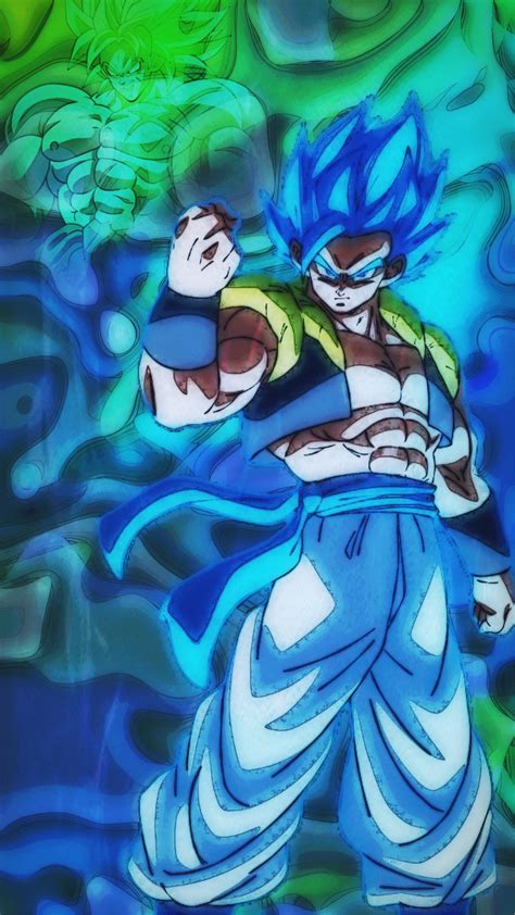 Download your favourite wallpaper clicking on the blue download button below the wallpaper. Dragon Ball Super Gogeta Blue Wallpaper