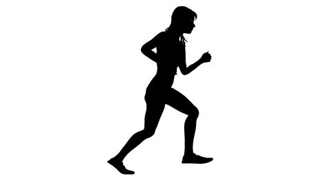 Woman Running Silhouette At Getdrawings Free Download