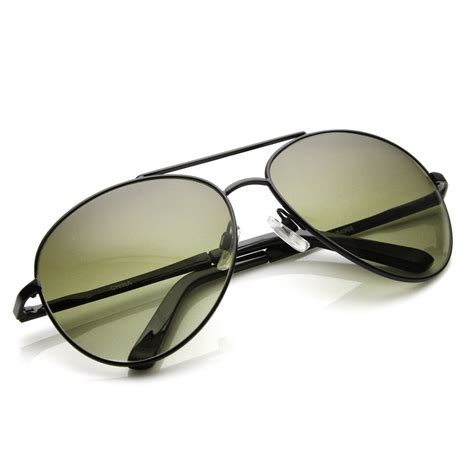 large round full metal aviator sunglasses 58mm zerouv