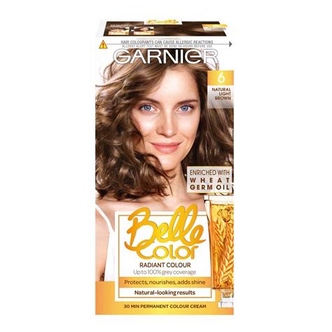 Garnier Belle Color Natural Light Brown 6 Permanent Hair Dye Wilko