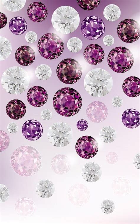 Purple Gems Bling Wallpaper Phone Wallpaper Diamond Wallpaper