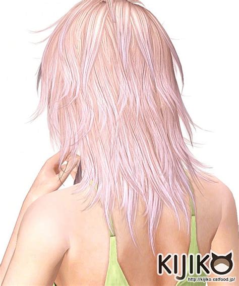 Pink And Fluffy Hairstyle For Her By Kijiko Sims 3 Hairs