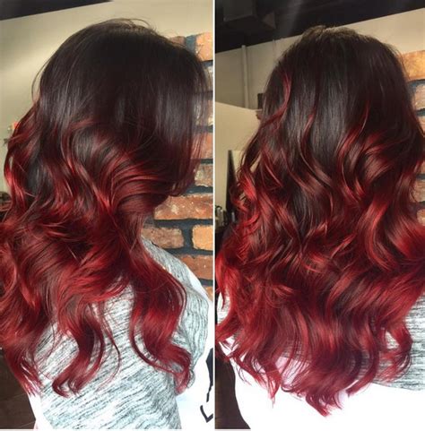 If that's your color, you can make red highlights, too — look at the first photo and you'll see it with your own eyes! 18 Striking Red Ombre Hair Ideas - PoPular Haircuts