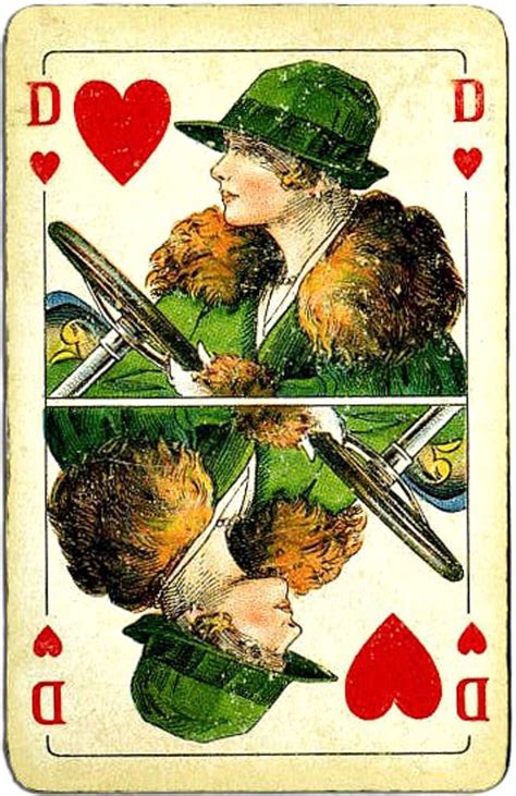 Playingcardstop1000 Peters Union Reifenin Queen Of Hearts Queen Of