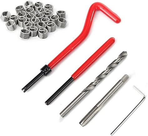 Saipor Pcs Thread Repair Kit M X Mm Helicoil Restoring Thread Repair Tools Wire Insert Kit
