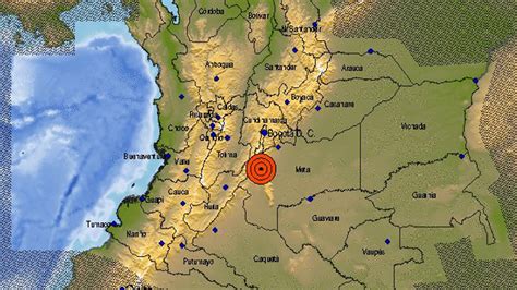Sismo De Magnitud 62 Sacude Colombia