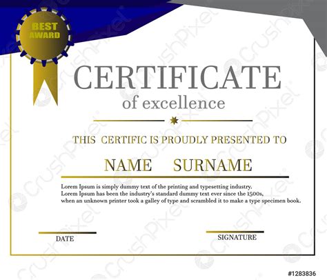 Creative Certificate Of Appreciation Award Template Illustration