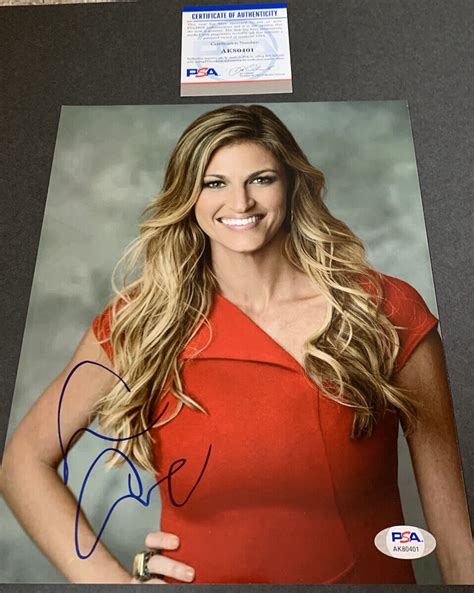 Erin Andrews Autographed Signed Fox Sideline Reporter 8x10 Photo Psadna