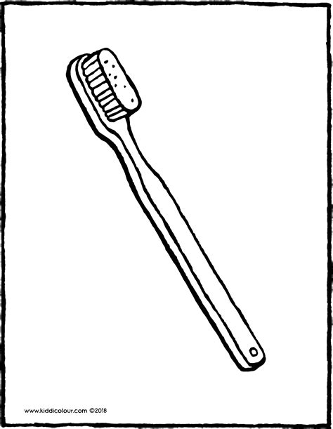 Brosse à dents médicale, schéma de brosse à dents, santé de la stomatologie. brosse à dents - kiddicolour