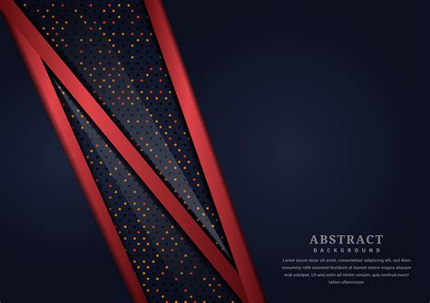 Red Diagonal Overlapping Line Shapes With Dots On Black Background