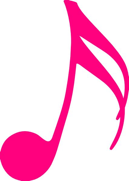 Music Note Pink Clip Art At Vector Clip Art Online Royalty