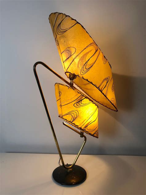 Vintage Atomic Table Lamp Attributed To Majestic 1950s