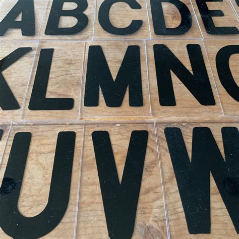 Medium 5 Inch Vintage Sign Letters Available By The Letter Black